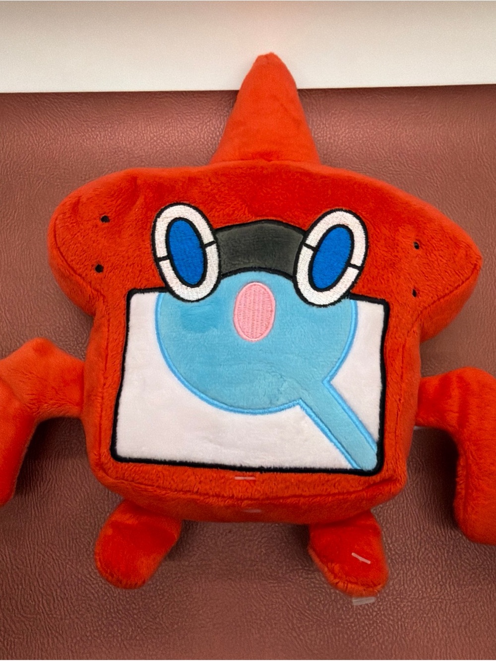Pokemon Rotom Plush Toy - Red with Blue Accents